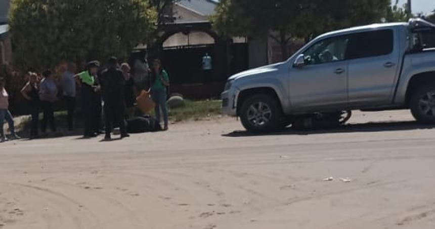 Otra motociclista herida