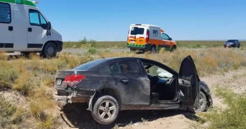 Siniestro vial en la Ruta Nacional 151 por el mal estado de las banquinas