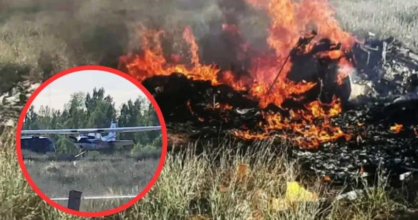 Tragedia aeacuterea- se estrelloacute una avioneta en Neuqueacuten y murieron dos tripulantes