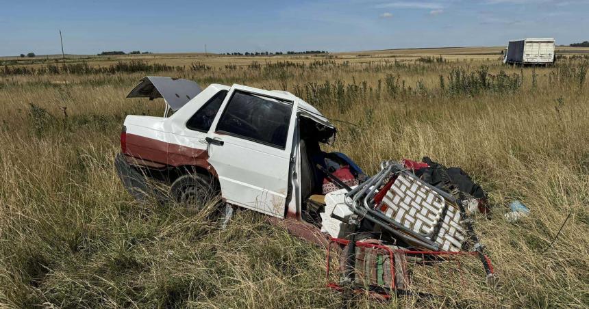 Dos muertos y tres heridos graves en un choque fatal en la ruta 85
