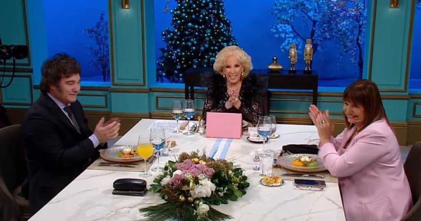 Milei usoacute la mesa de Mirtha Legrand para advertir a los Gobernadores- No voy a coparticipar el Impuesto al Cheque