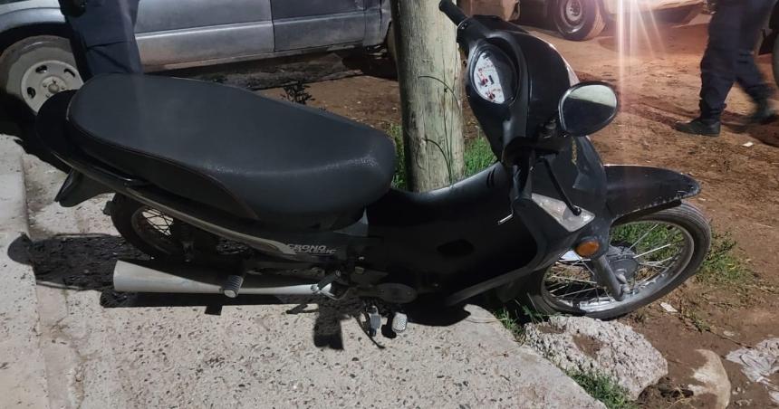 Un menor demorado por robar una motocicleta en Santa Rosa