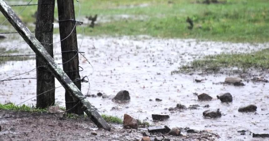 La tormenta dejoacute registros de lluvias dispares