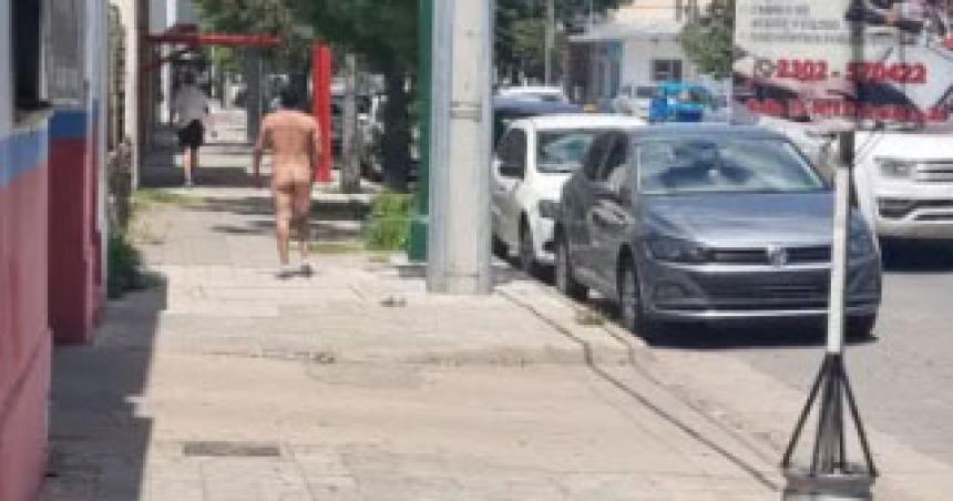 El nudista detenido en Pico en Terapia y con pronoacutestico reservado
