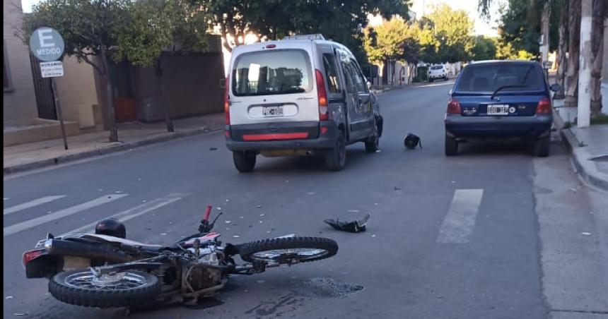 Motociclista herido y alcoholizado