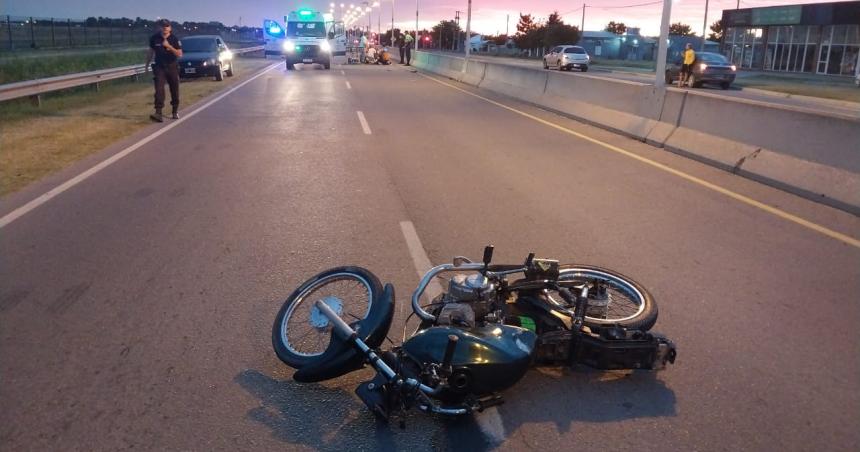 Murioacute un motociclista en un siniestro vial en la Circunvalacioacuten