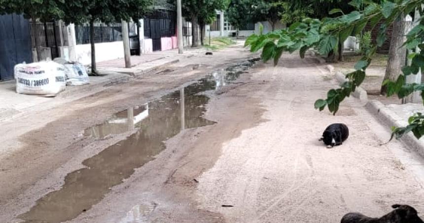 Una peacuterdida de agua potable descargoacute miles de litros en Villa Santillaacuten 