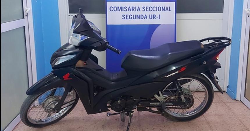 Recuperan una moto robada en la zona Norte de Santa Rosa