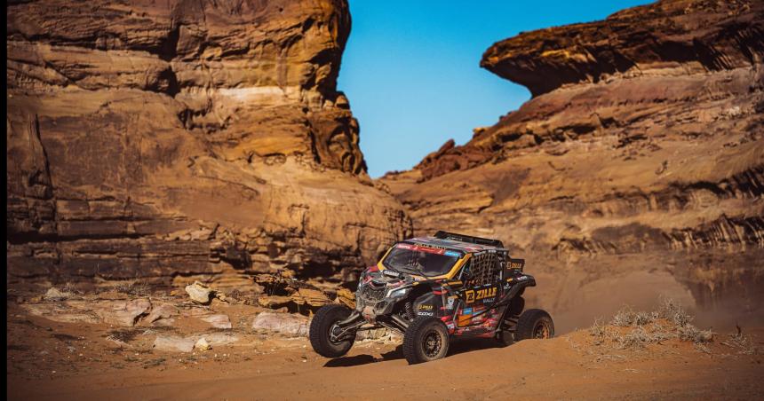 El pampeano Zille terminoacute en el tercer lugar de la etapa del Dakar 2024