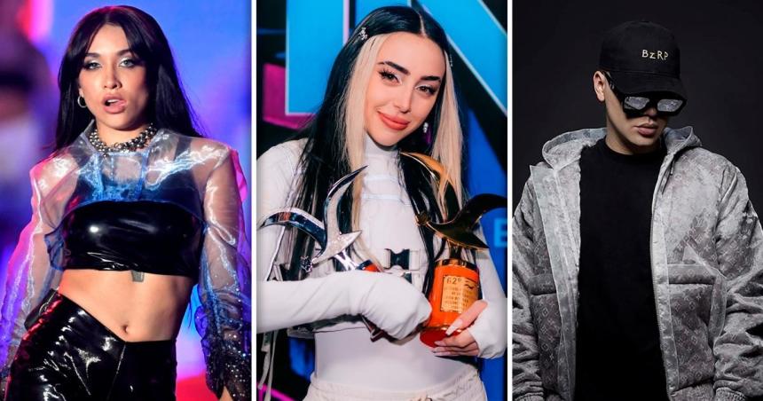 Bizarrap Nicki Nicole y Mariacutea Becerra nominados a los premios Lo Nuestro 2024