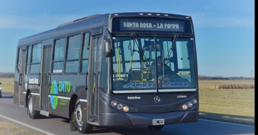 Horarios del transporte en Santa Rosa por el paro general