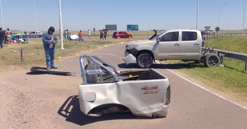 Seis heridos por un choque en el cruce de la Ruta 35 y la 18