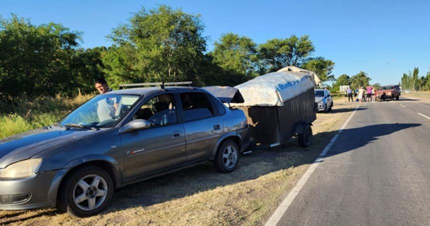 Triple choque en la Ruta 1