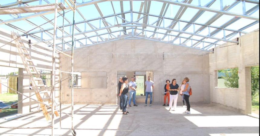 Avanza la obra del Centro Integrador en barrio Rucci