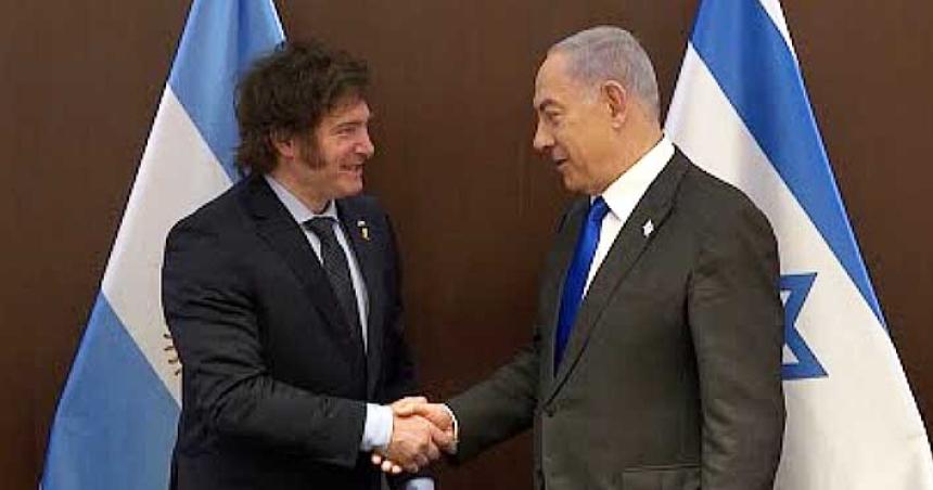 Milei se reunioacute con Netanyahu que le agradecioacute su firme apoyo a Israel