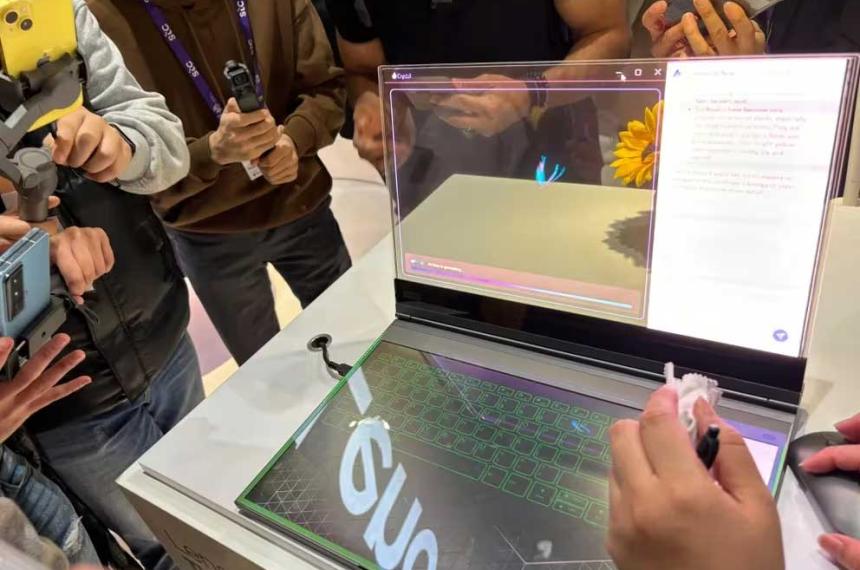 Conoce el computador transparente de Lenovo con funciones de IA y realidad aumentada