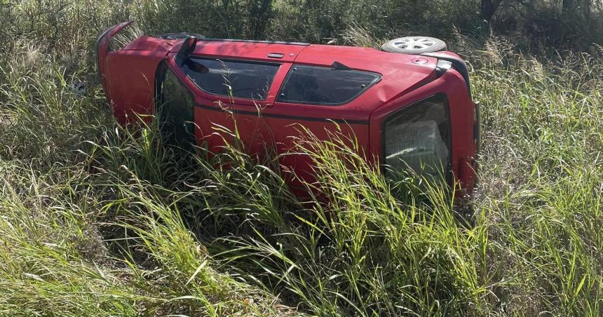 Vuelco en la Ruta Provincial 10