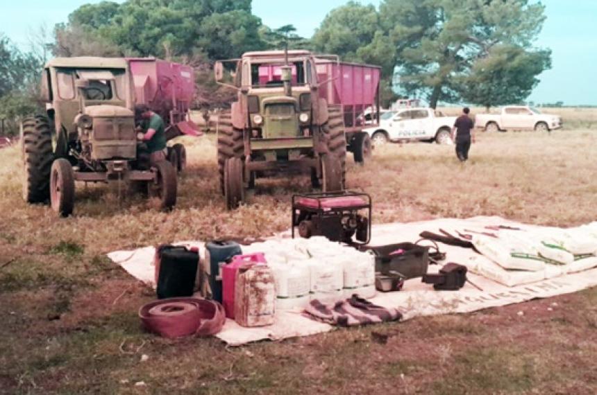 Recuperan tractores y herramientas robadas por un valor de 100 millones de pesos