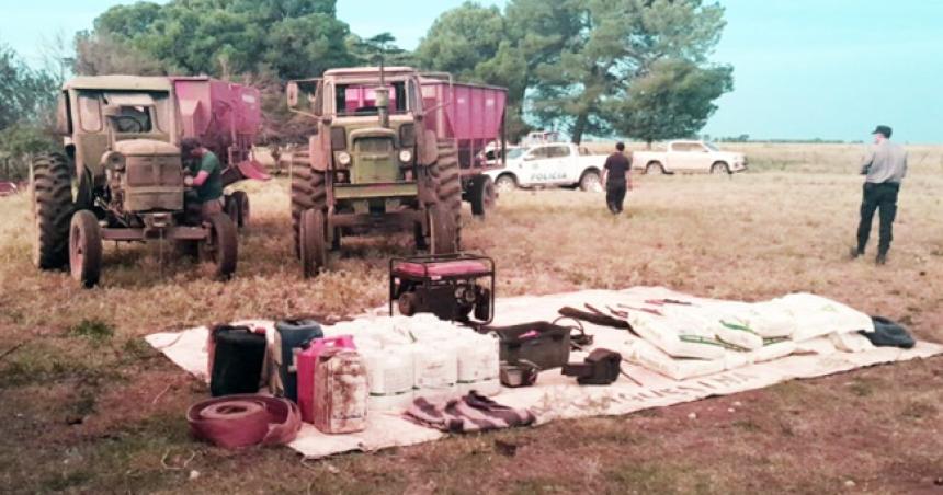 Recuperan tractores y herramientas robadas por un valor de 100 millones de pesos
