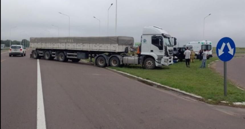 Choque sin heridos en el cruce de rutas 35 y 18