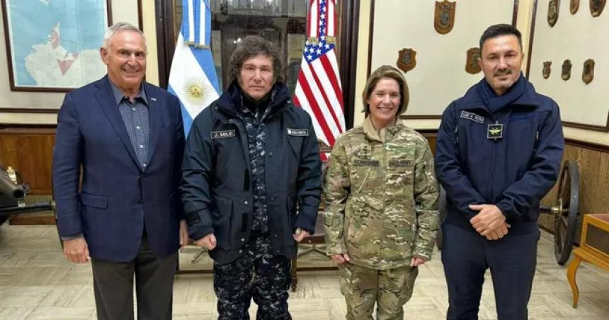 Milei se reunioacute en Ushuaia con la generala Laura Richardson