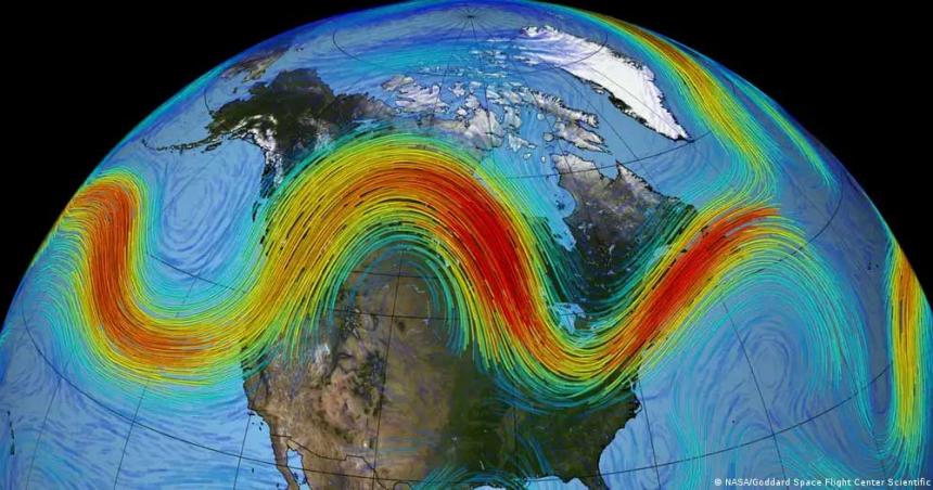 El voacutertice polar se ha invertido y ahora gira al reveacutes