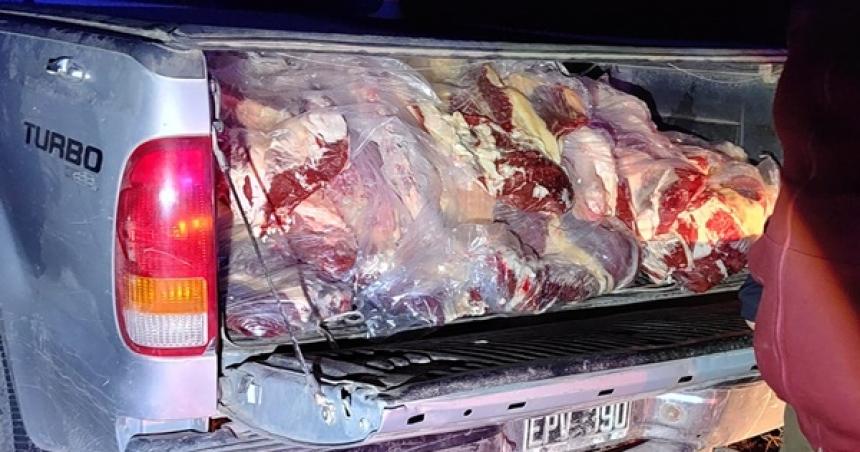 Secuestran y queman 400 kilos de costillares vacunos en 25 de mayo