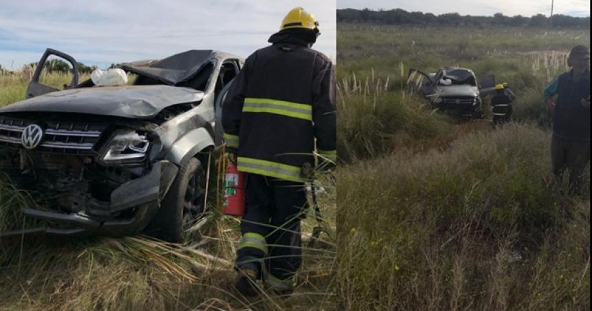 Un herido tras un vuelco cerca de El Carancho