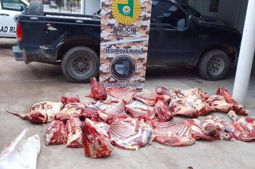 25 de Mayo- ya se secuestraron unos 1500 kilos de carne