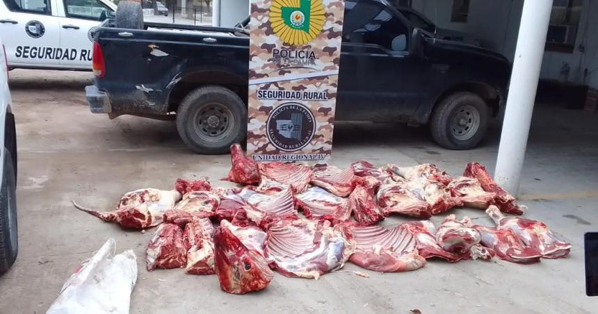 25 de Mayo- ya se secuestraron unos 1500 kilos de carne