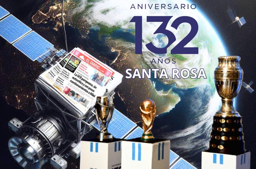 El Diario de La Pampa celebra el 132ordm aniversario de Santa Rosa con tecnologiacutea satelital