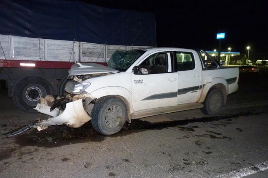 Una camioneta embistioacute a un camioacuten sobre la Ruta Nacional 188