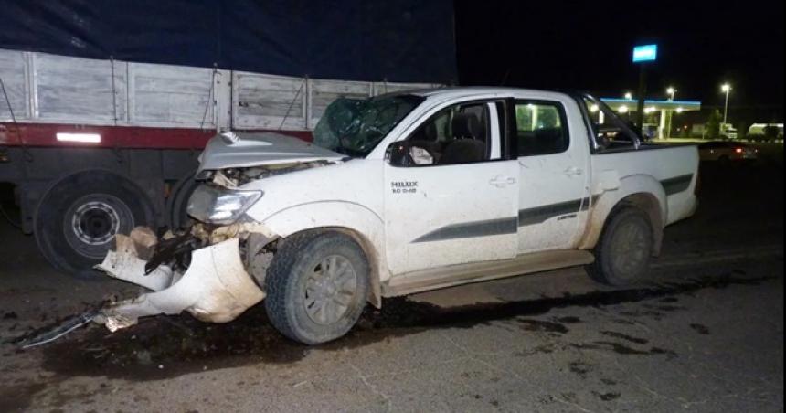 Una camioneta embistioacute a un camioacuten sobre la Ruta Nacional 188