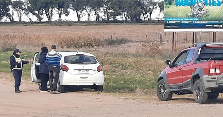 Un docente dio positivo de alcoholemia en la Ruta Nacional 5