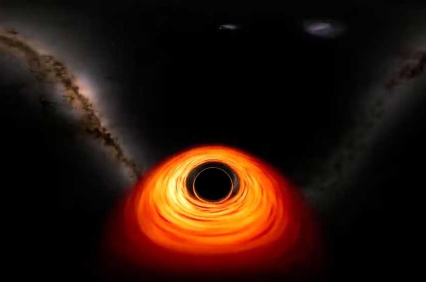 Por primera vez una simulacioacuten en video de la NASA mostroacute coacutemo es entrar en un agujero negro