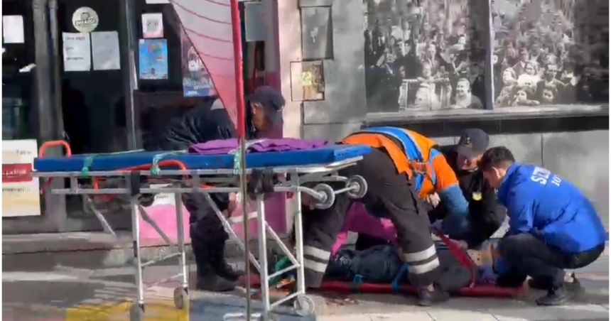 Un hombre cayoacute de un edificio en pleno centro- liberaron a los demorados