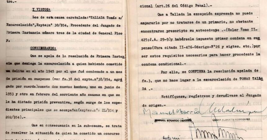 Se cumplen 70 antildeos de la primera sentencia del STJ