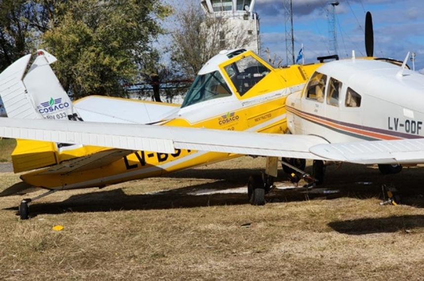 Dos aviones chocaron en la pista del aeropuerto de Pico