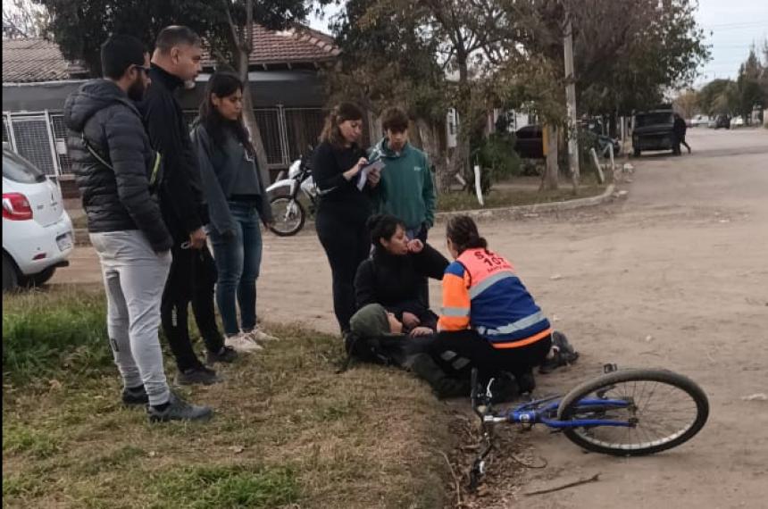 Un nene de 13 antildeos en bicicleta involucrado en un accidente