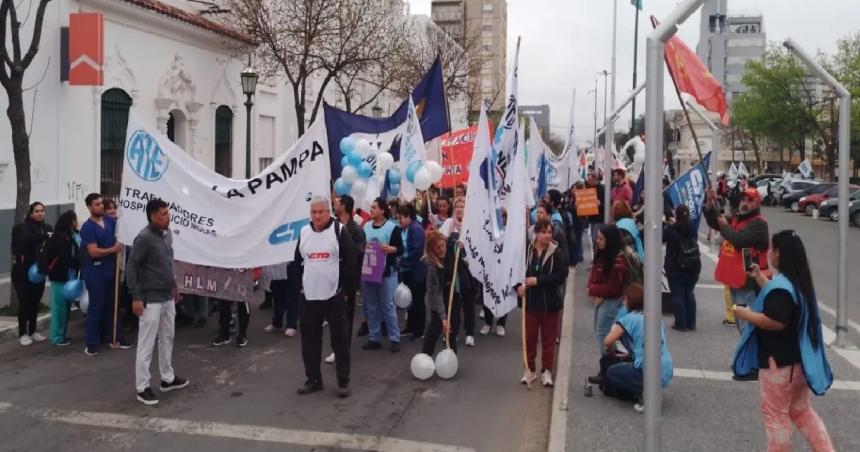 Los gremios de Salud de La Pampa adhieren a la protesta nacional