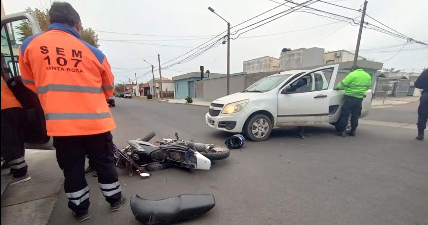 Otro motociclista accidentado