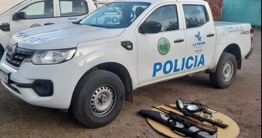 Persiguieron y detuvieron a cuatro cazadores en el oeste provincial