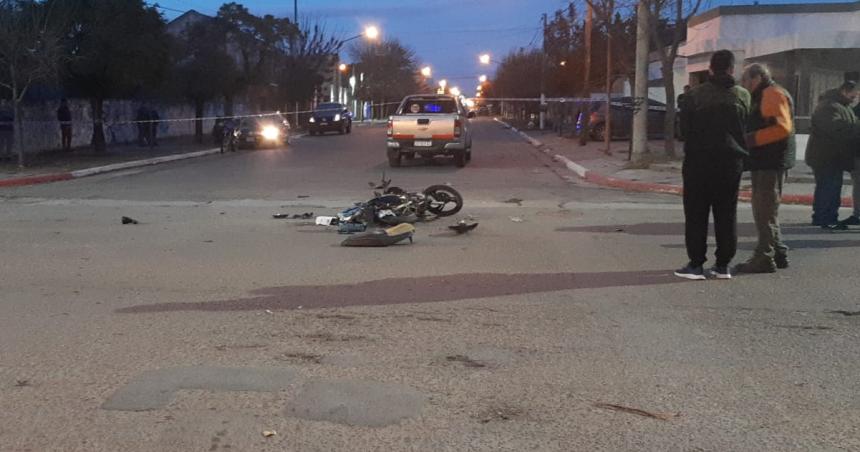 Murioacute un joven motociclista en Eduardo Castex