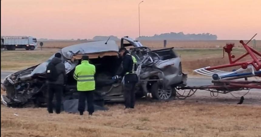 Un muerto y cinco heridos por un choque en el cruce de las rutas 1 y 14