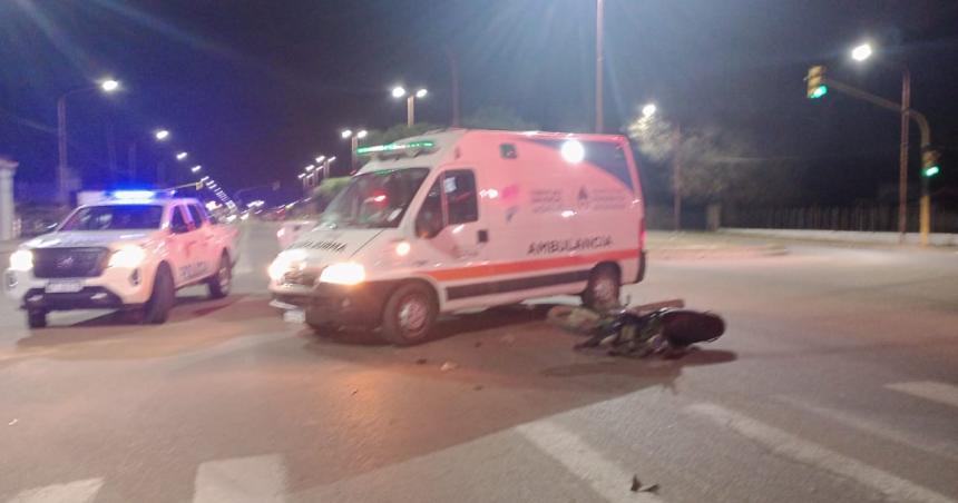 Otro motociclista herido