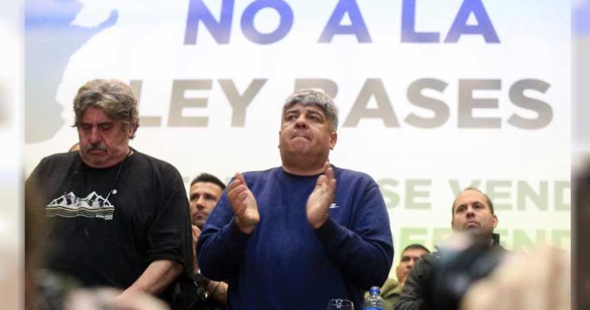 Pablo Moyano advirtioacute a los senadores por la Ley Bases- Se convierten en heacuteroes o en traidores
