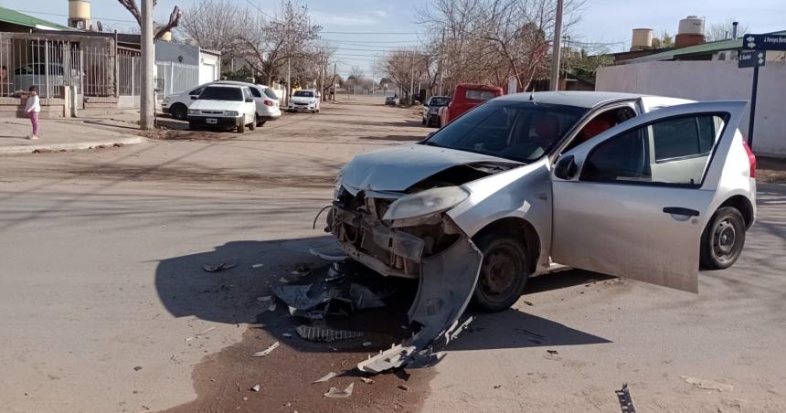 Choque con un herido en el barrio Aeropuerto