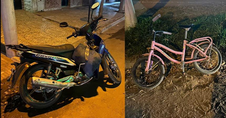 Un ciclista herido tras ser embestido por una moto en Santa Rosa