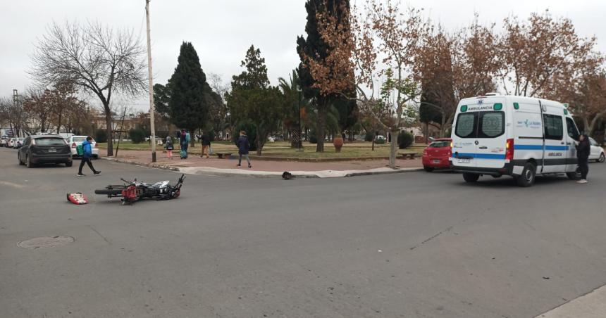 Otro motociclista herido
