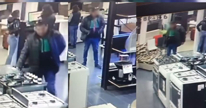 Buscan a un hombre que roboacute en un comercio de General Acha y fue detectado por las caacutemaras